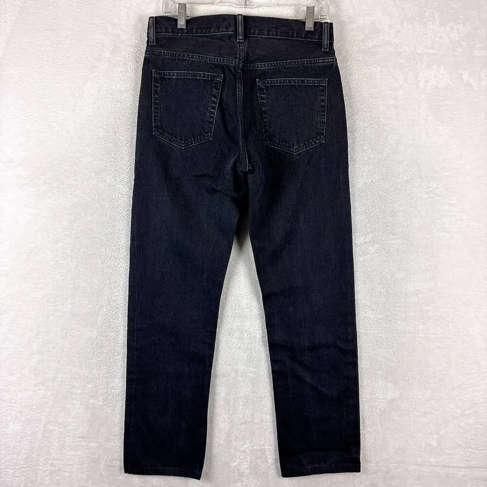 Uniqlo :C Jeans Mens 30 Black Stretch Straight Leg Preppy Classic Luxury
